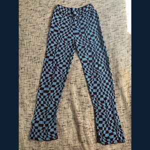 Paloma Wool Orinocco pants in blue and burgundy, size small